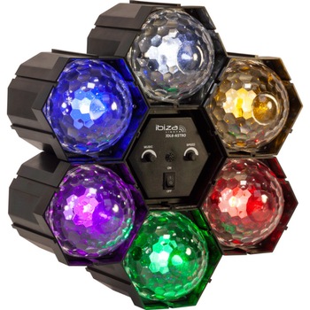 Proiector LED Disco RGBWYP, 6 efecte ASTRO, microfon incorporat Proiector LED Disco RGBWYP, 6 efecte ASTRO, microfon incorporat
