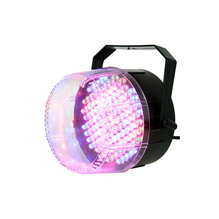 Stroboscop tricolor 112 LED-uri de 10mm, Secventa automata de derulare sau comandata prin sunet