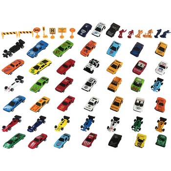 Set 45 de masinute de jucarie 6 figurine si 7 semne de circulatie, lungime masinuta 7 cm, metal Set 45 de masinute de jucarie 6 figurine si 7 semne de circulatie, lungime masinuta 7 cm, metal