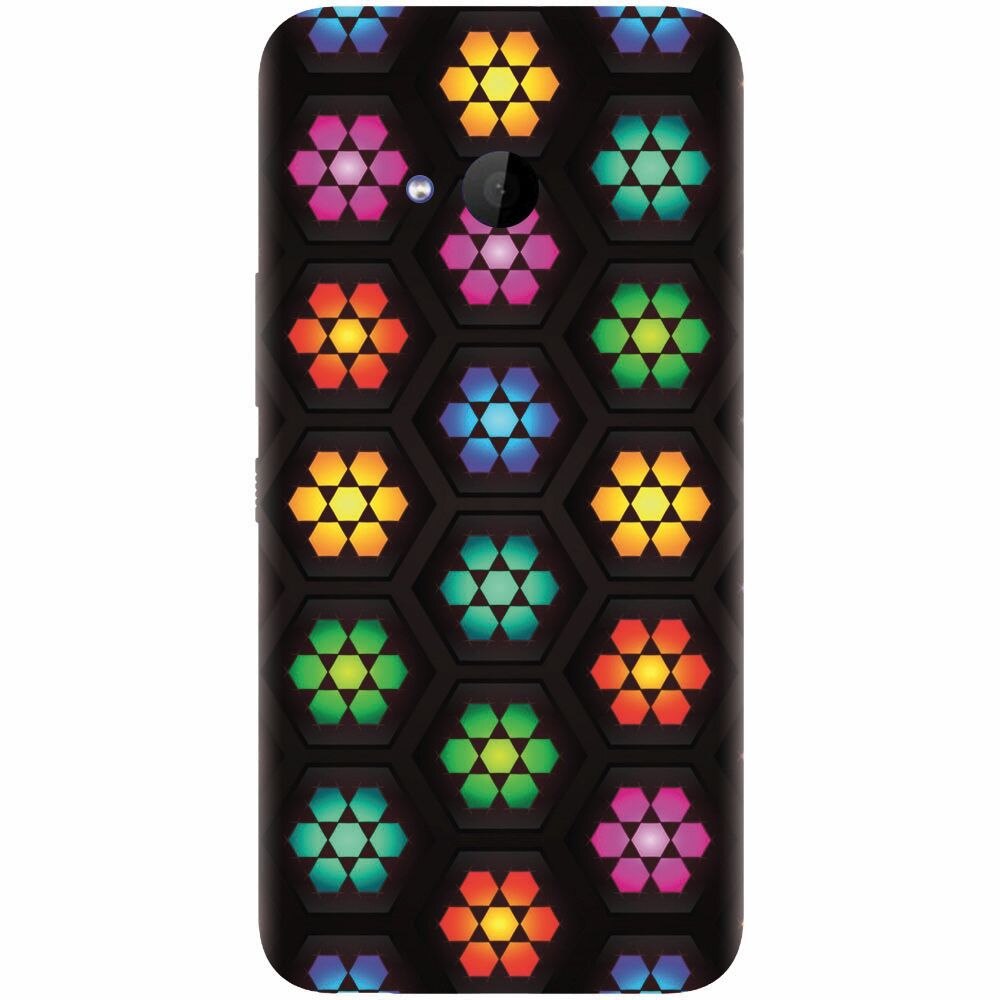 Husa silicon pentru Htc U 11 Life, Kaleidoscope Mosaic Patterns