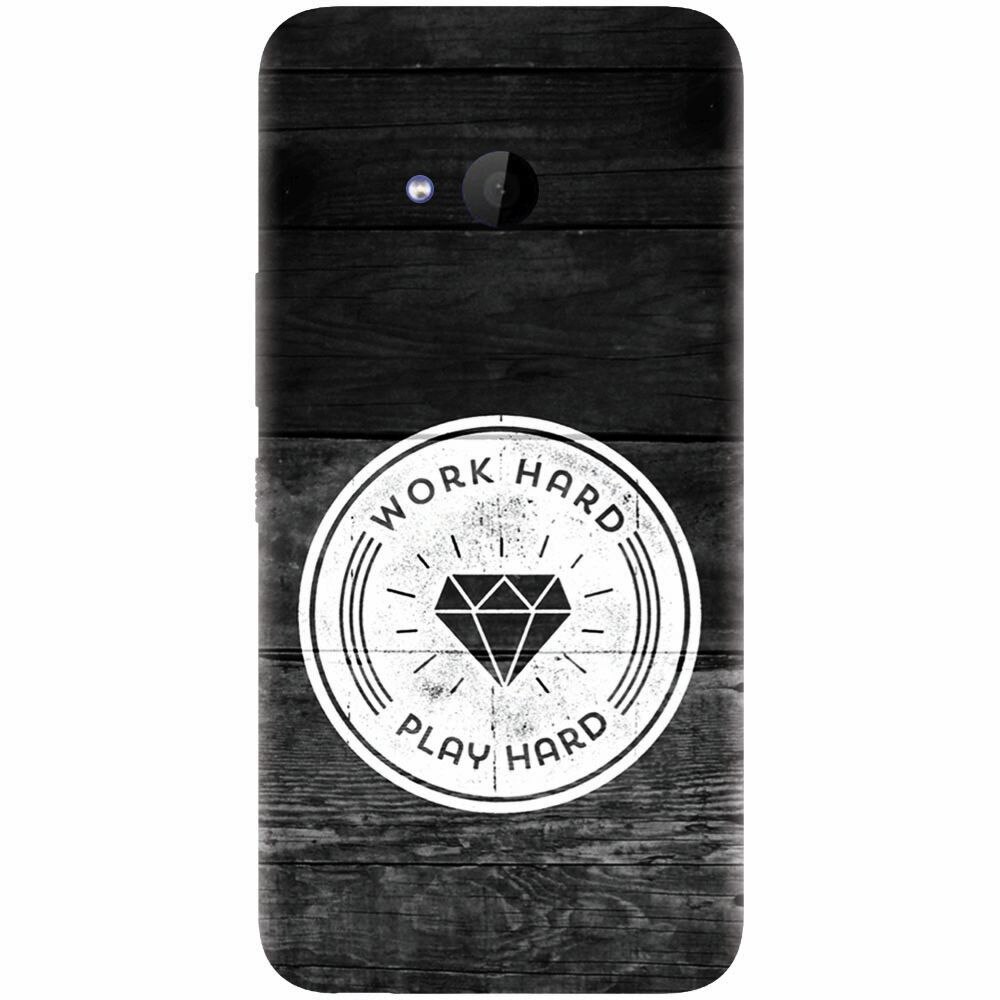 Husa silicon pentru Htc U 11 Life, Work Hard Play Hard