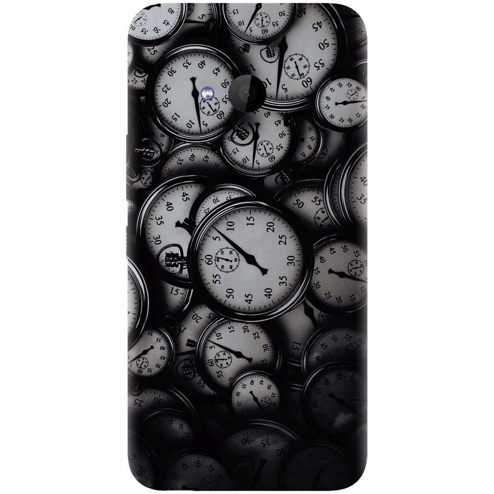 Husa silicon pentru Htc U 11 Life, Clocks Bw