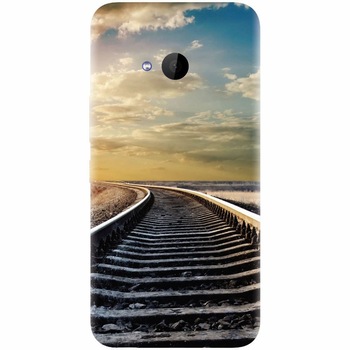 Husa silicon pentru Htc U 11 Life, Railroad Horizon Husa silicon pentru Htc U 11 Life, Railroad Horizon