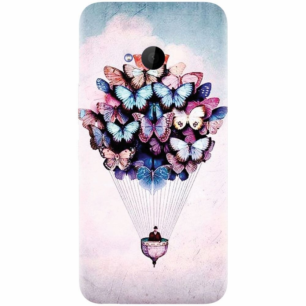 Husa silicon pentru Htc U 11 Life, Butterfly Baloon