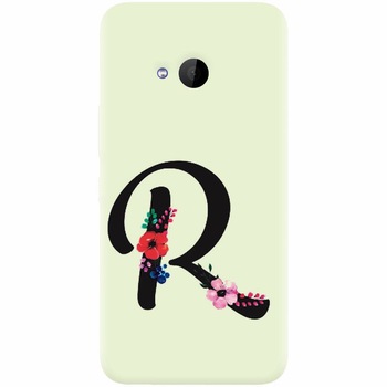 Husa silicon pentru Htc U 11 Life, Litera R Husa silicon pentru Htc U 11 Life, Litera R