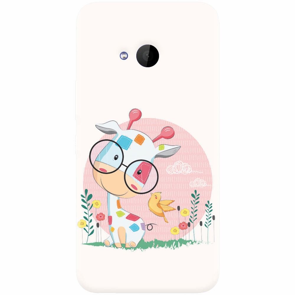 Husa silicon pentru Htc U 11 Life, Baby Giraffe