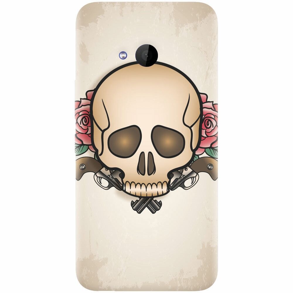 Husa silicon pentru Htc U 11 Life, Skulls And Roses