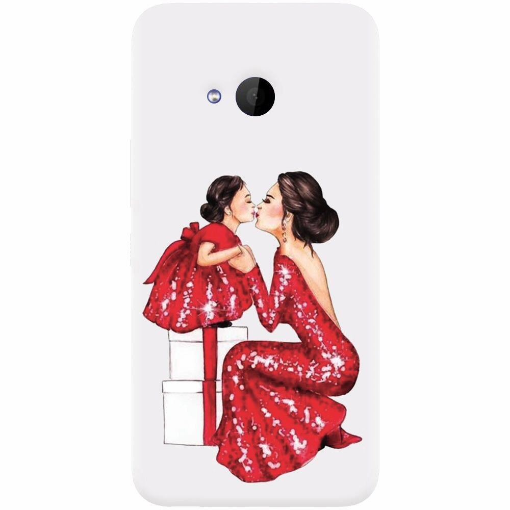 Husa silicon pentru Htc U 11 Life, Double Red Dress