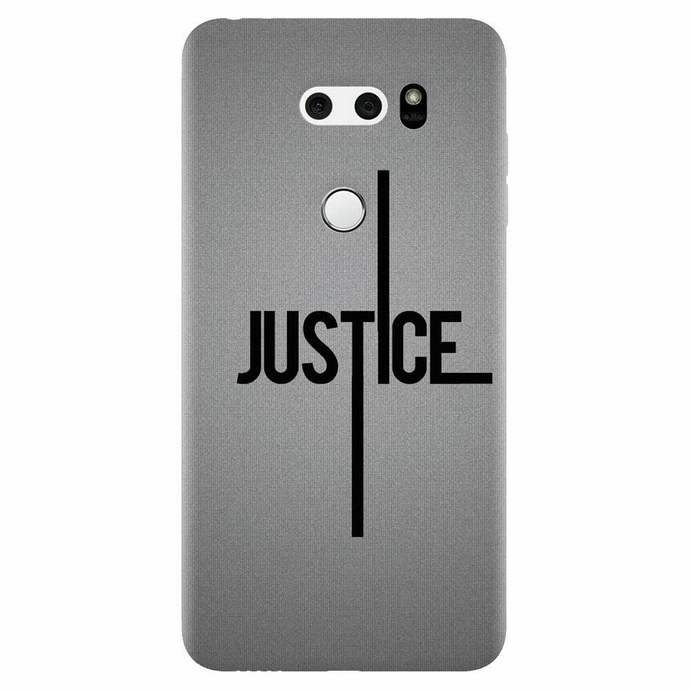 Husa silicon pentru Lg V30, Amir Justice Minimalistic Nubheebuccus Text