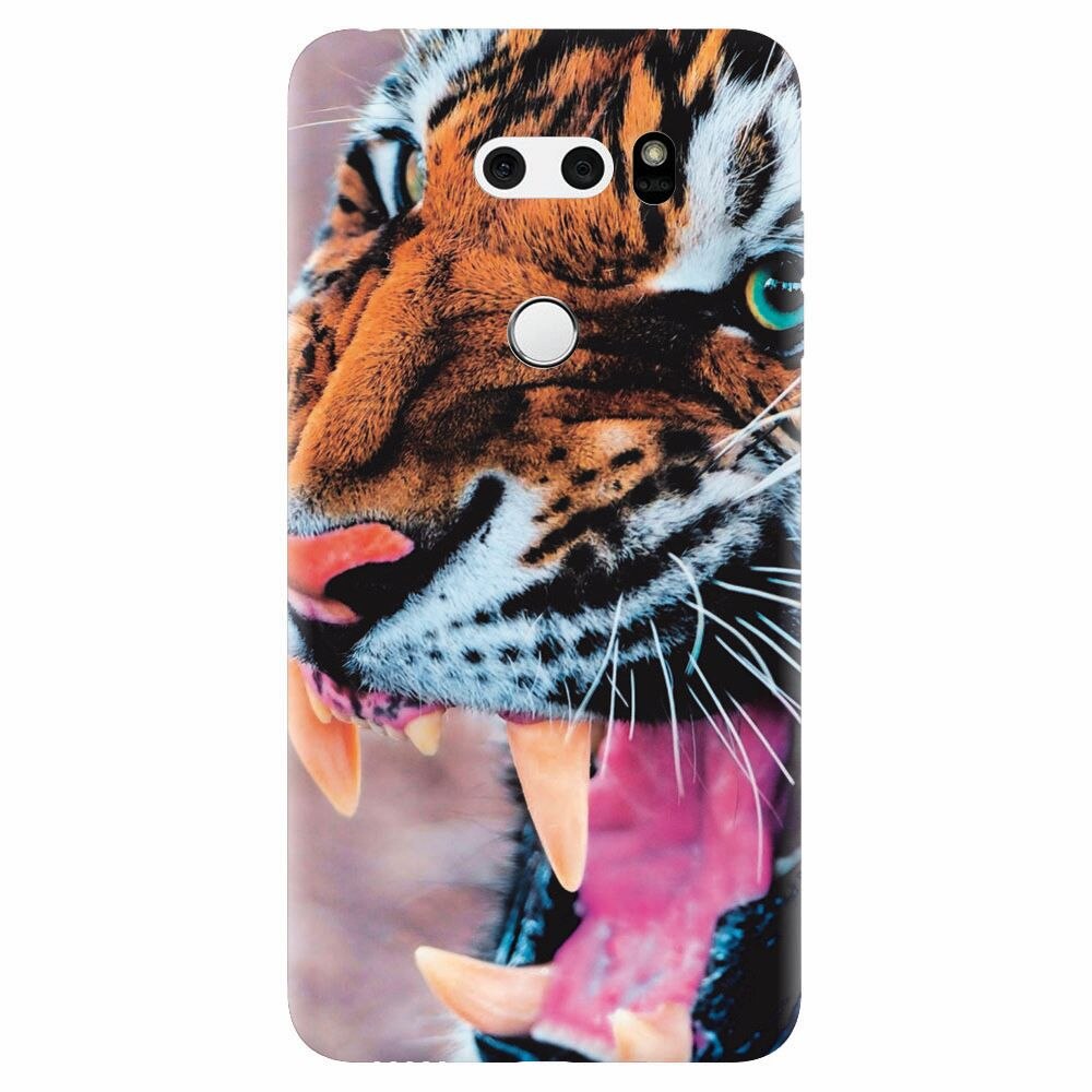 Husa silicon pentru Lg V30, Angry Tiger Teeth Fresh