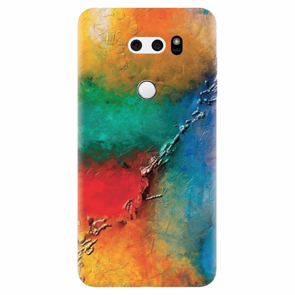 Husa silicon pentru Lg V30, Colorful Wall Paint Texture