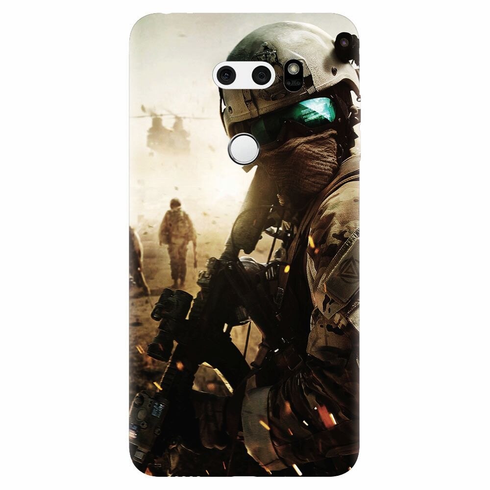 Husa silicon pentru Lg V30, Battlefield