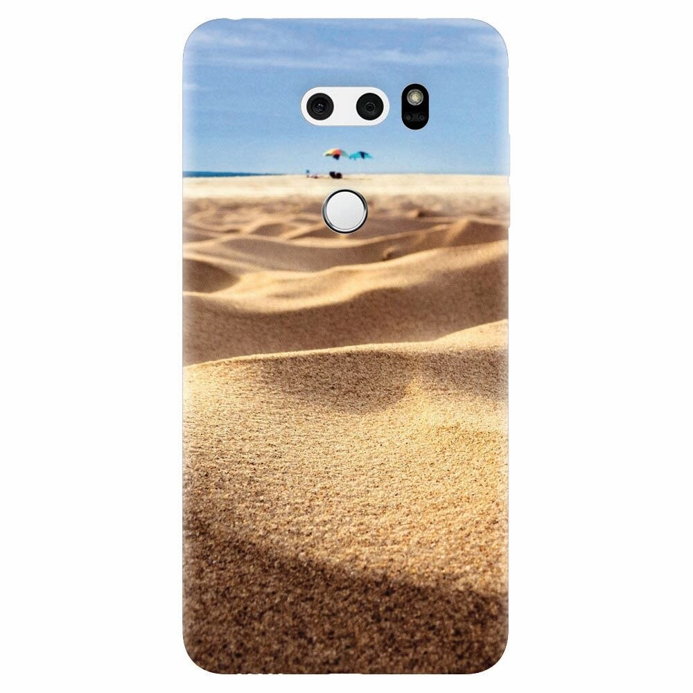 Husa silicon pentru Lg V30, Beach Sand Closeup Holiday