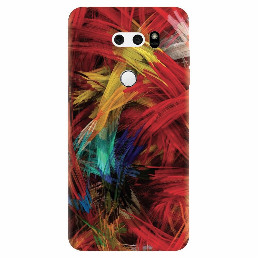 Husa silicon pentru Lg V30, Colorful Digital Painting Strokes