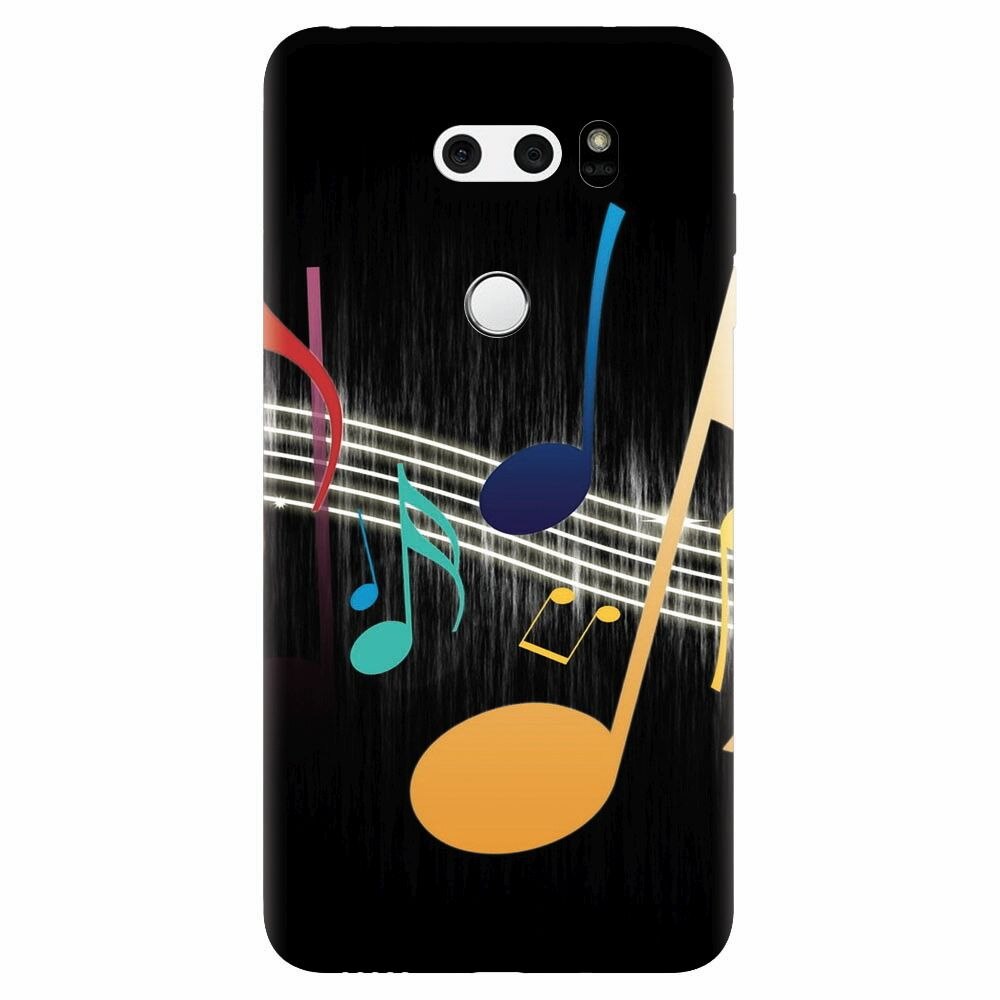 Husa silicon pentru Lg V30, Colorful Music