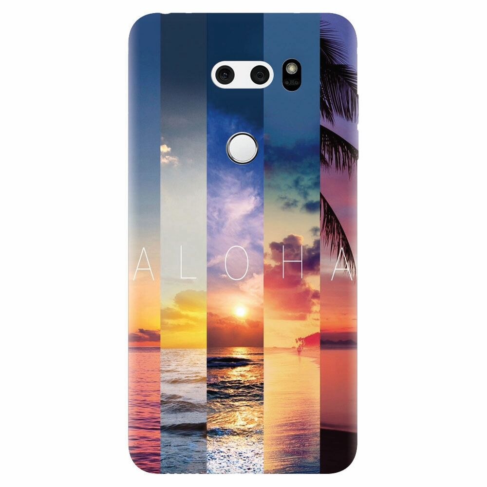 Husa silicon pentru Lg V30, Aloha Summer Stripes