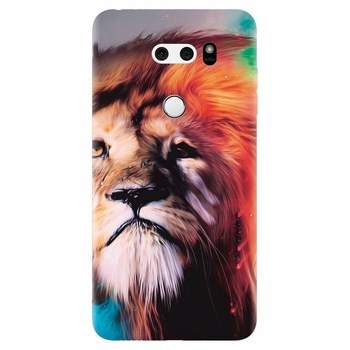 Husa silicon pentru Lg V30, Awesome Art Of Lion Husa silicon pentru Lg V30, Awesome Art Of Lion