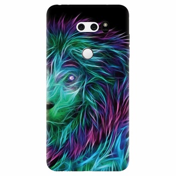 Husa silicon pentru Lg V30, Abstract Lion 002 Husa silicon pentru Lg V30, Abstract Lion 002