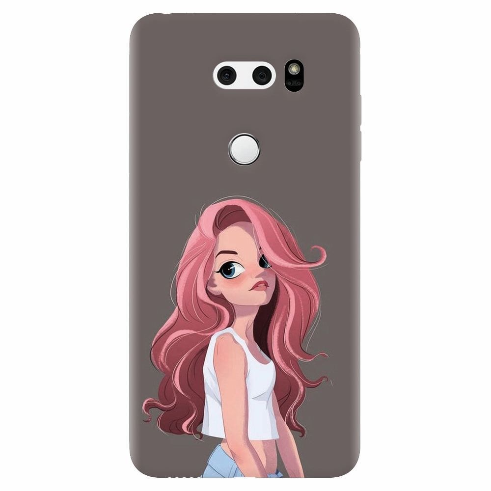 Husa silicon pentru Lg V30, Cute Girl
