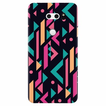 Husa silicon pentru Lg V30, Alien Geometrics Husa silicon pentru Lg V30, Alien Geometrics