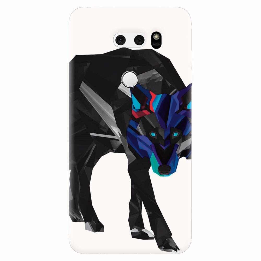 Husa silicon pentru Lg V30, Abstract Wolf