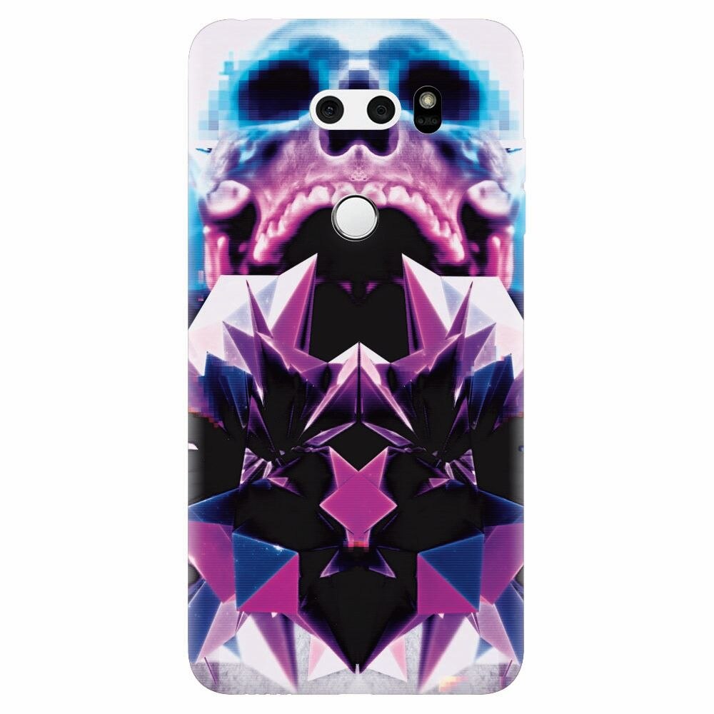 Husa silicon pentru Lg V30, Abstract Framed Skull