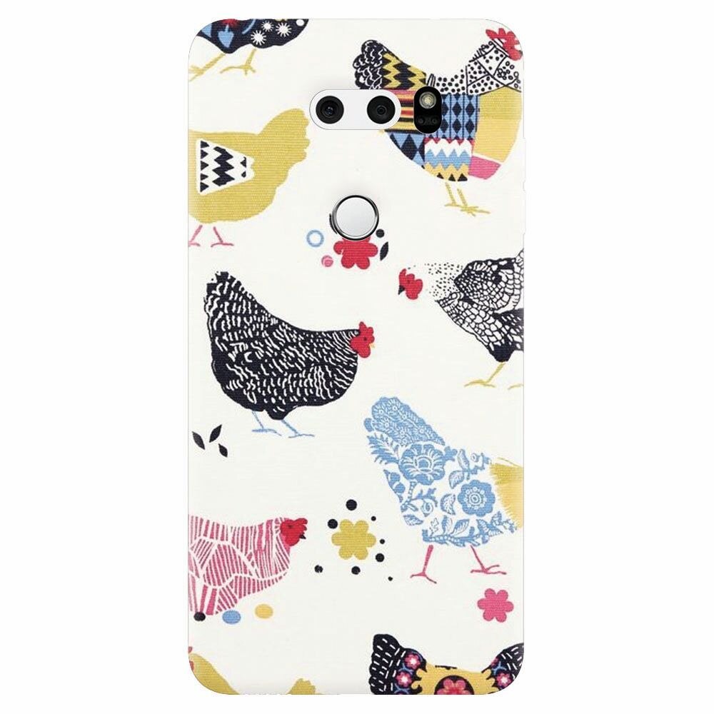Husa silicon pentru Lg V30, Chickens