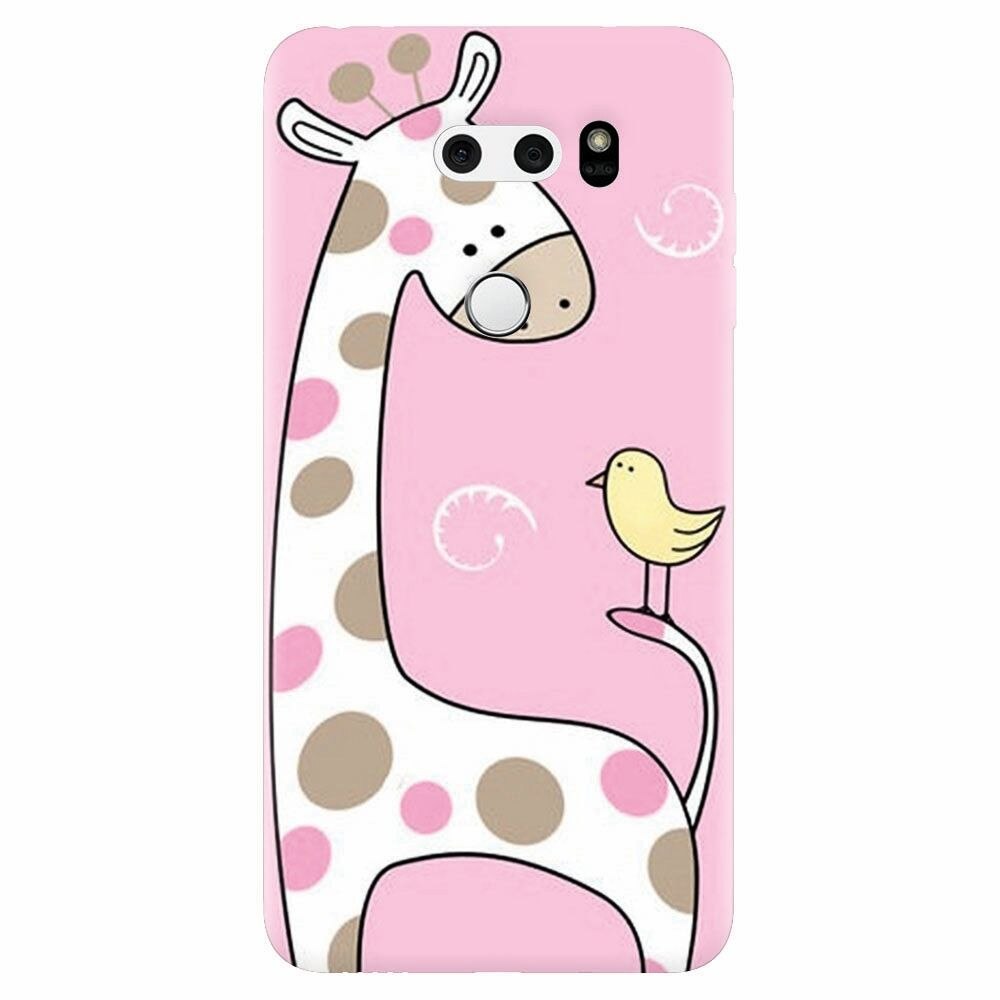 Husa silicon pentru Lg V30, Cute Giraffe