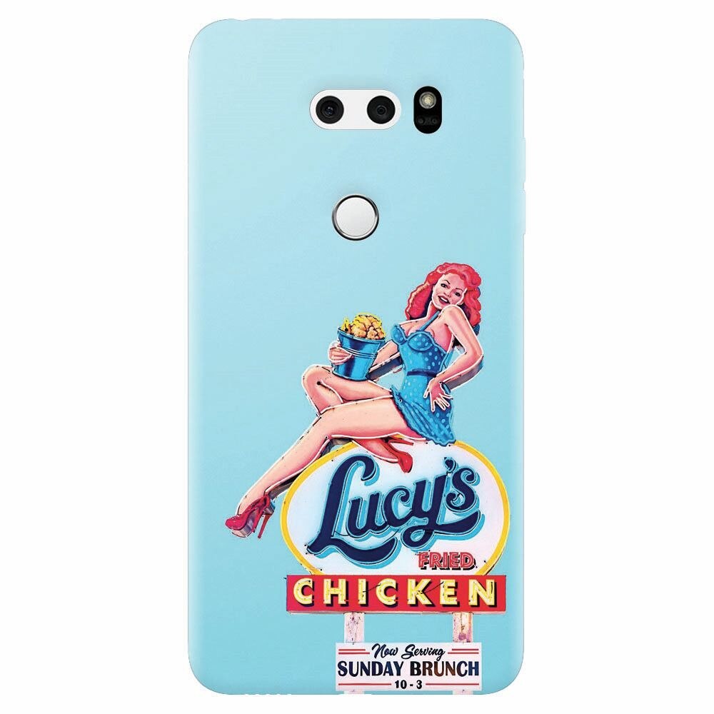 Husa silicon pentru Lg V30, American Vintage Restaurant Sign