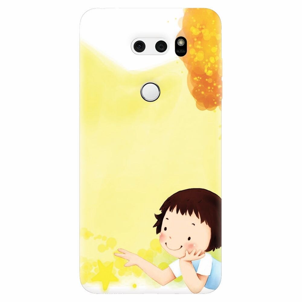 Husa silicon pentru Lg V30, Child Autumn Paint Hd
