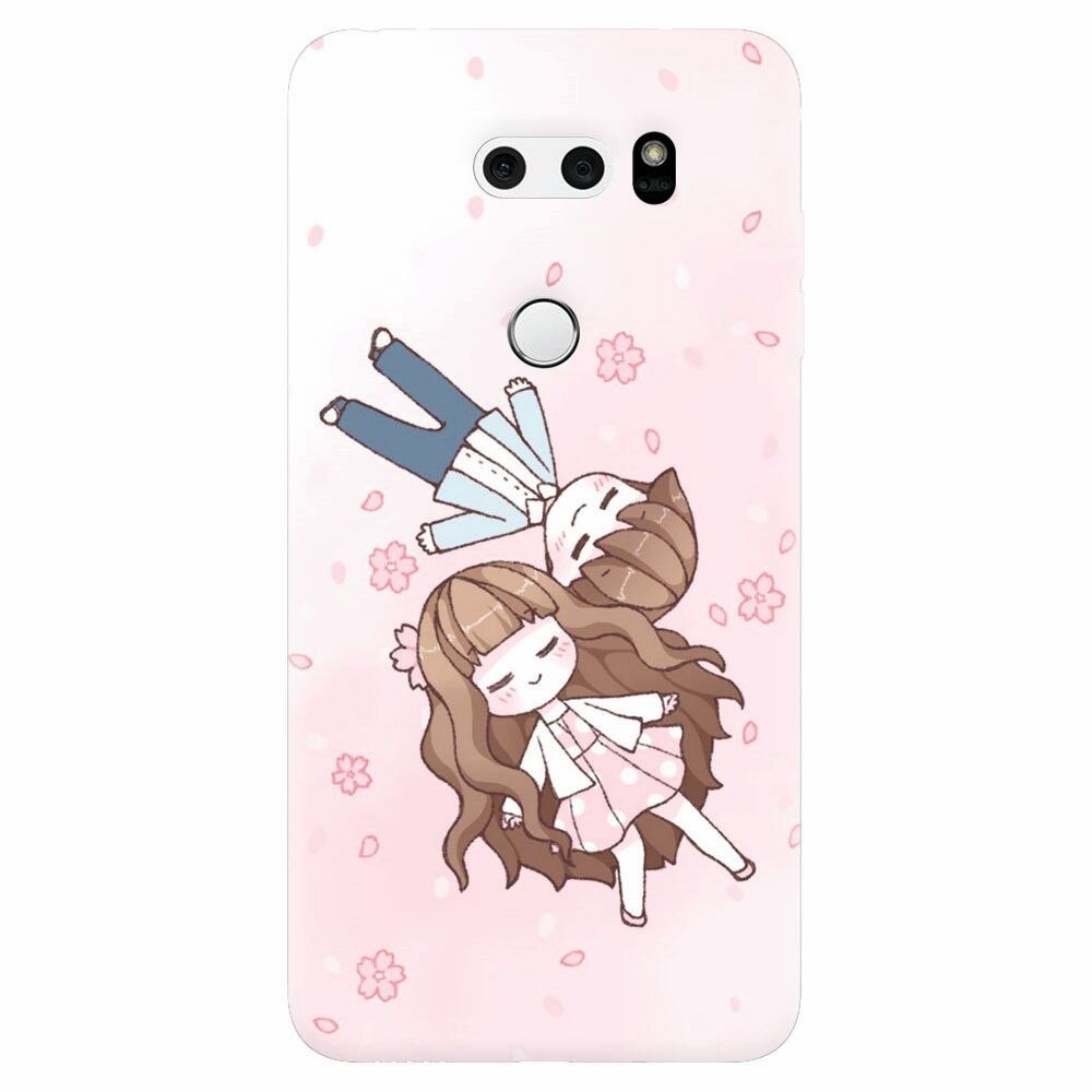 Husa silicon pentru Lg V30, Cute Couple
