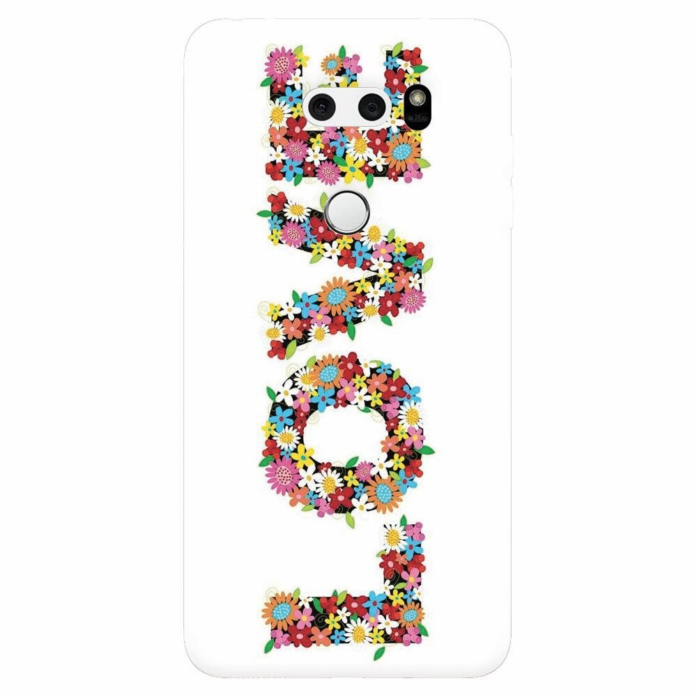 Husa silicon pentru Lg V30, Love Made By Flowers