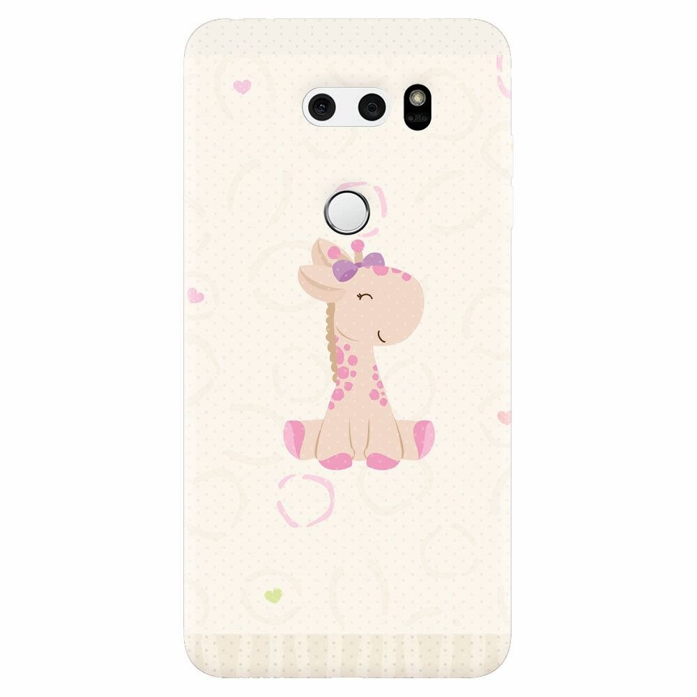 Husa silicon pentru Lg V30, Giraffe Cute