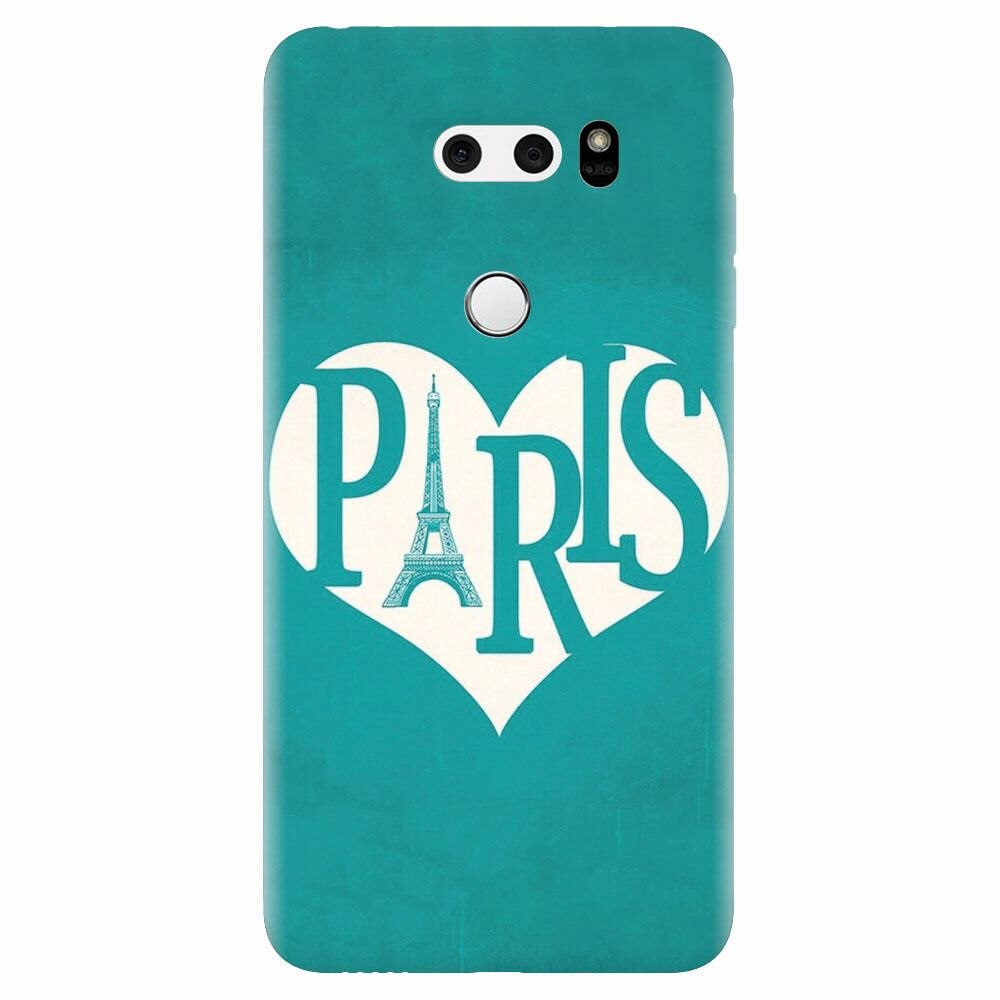 Husa silicon pentru Lg V30, I Love Paris