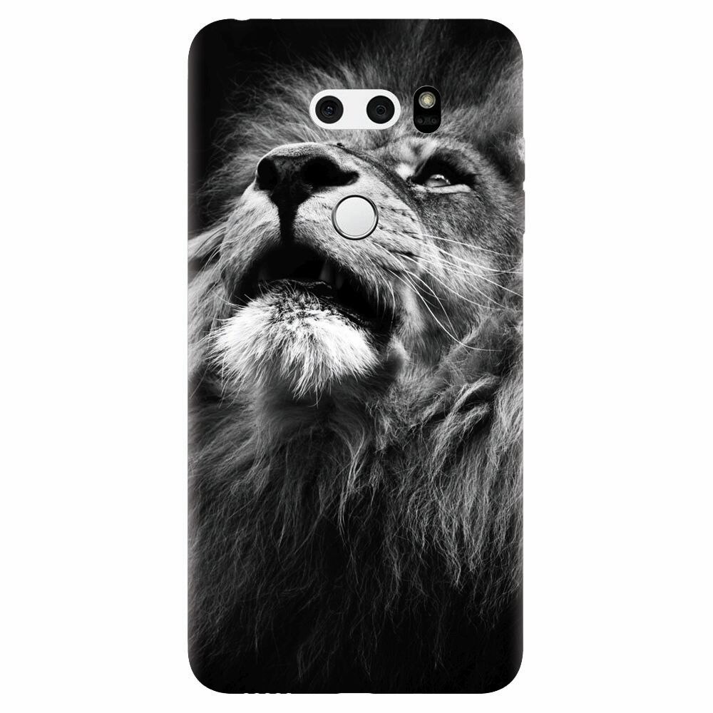 Husa silicon pentru Lg V30, Majestic Lion Portrait