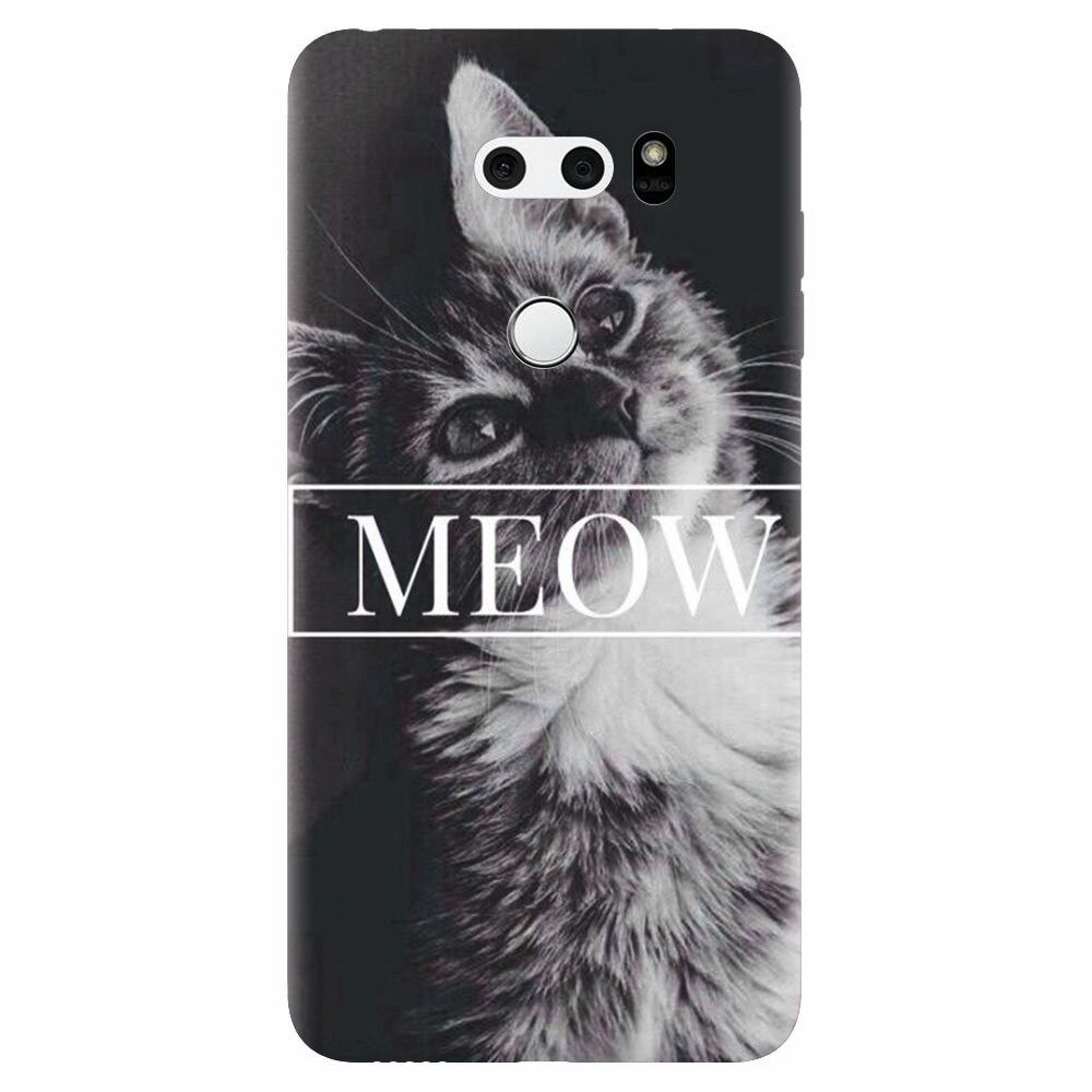 Husa silicon pentru Lg V30, Meow Cute Cat