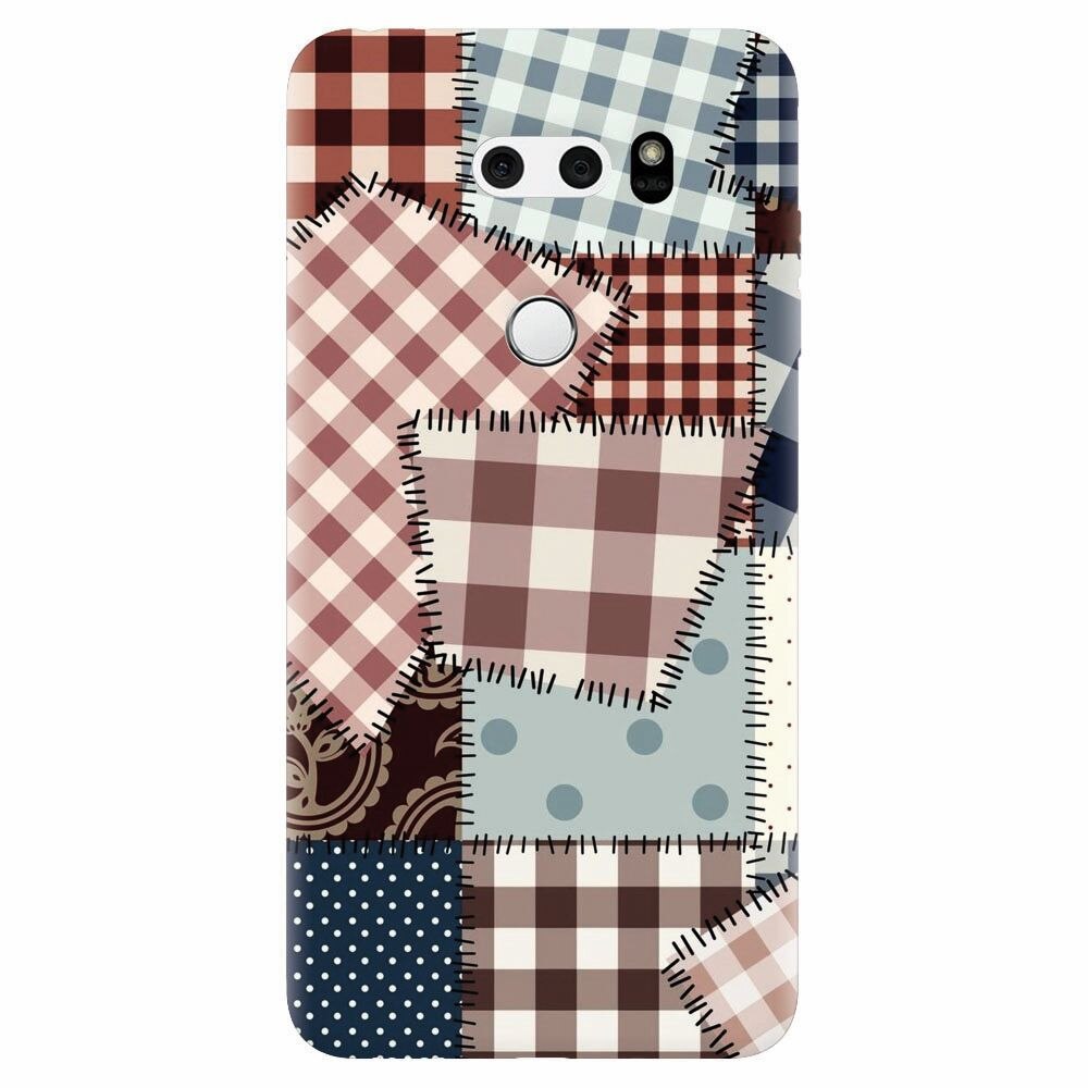 Husa silicon pentru Lg V30, Patchwork Vector