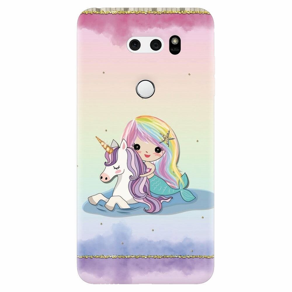 Husa silicon pentru Lg V30, Mermaid Unicorn Play