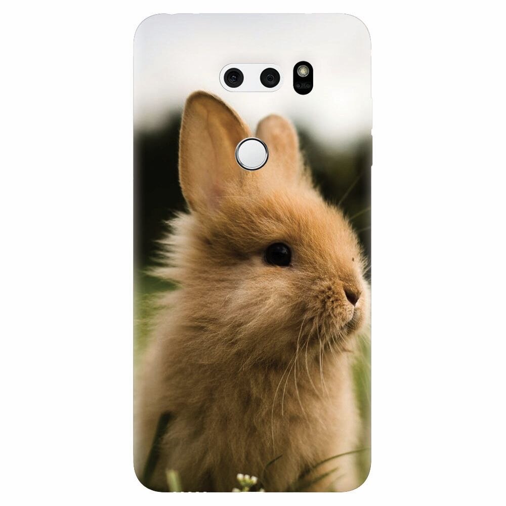 Husa silicon pentru Lg V30, Cute Rabbit In Grass