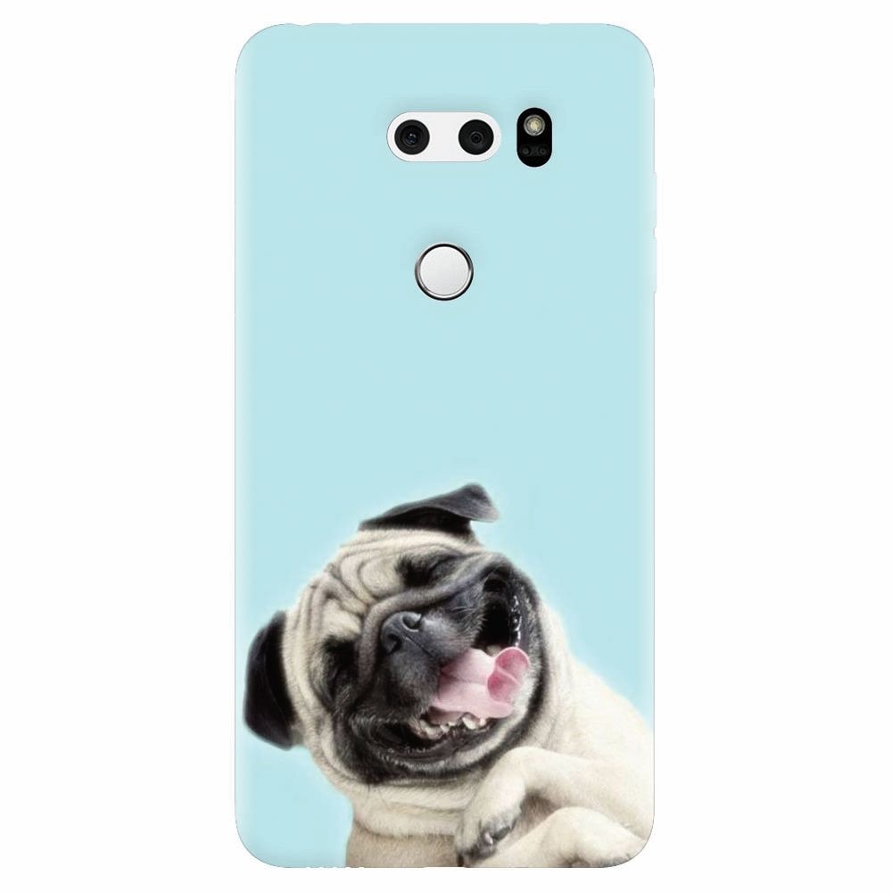 Husa silicon pentru Lg V30, Happy Dog