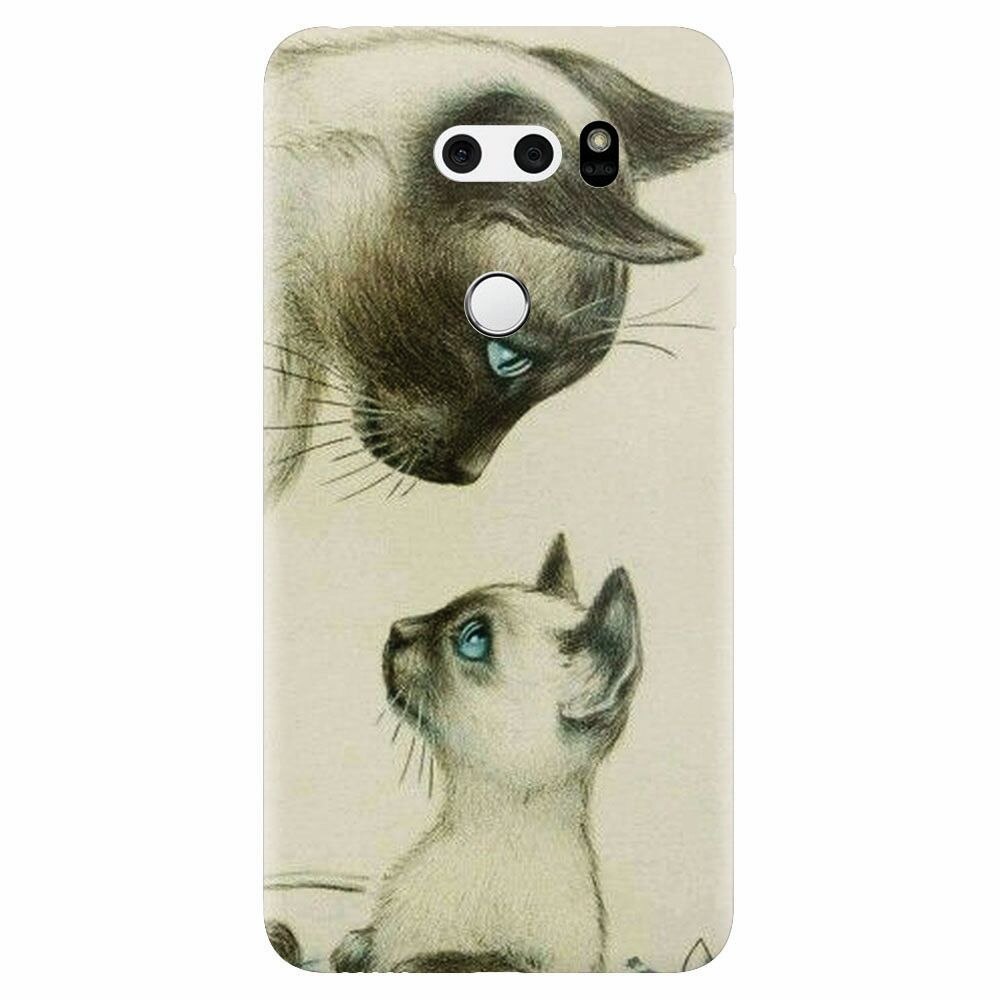 Husa silicon pentru Lg V30, Little Cat