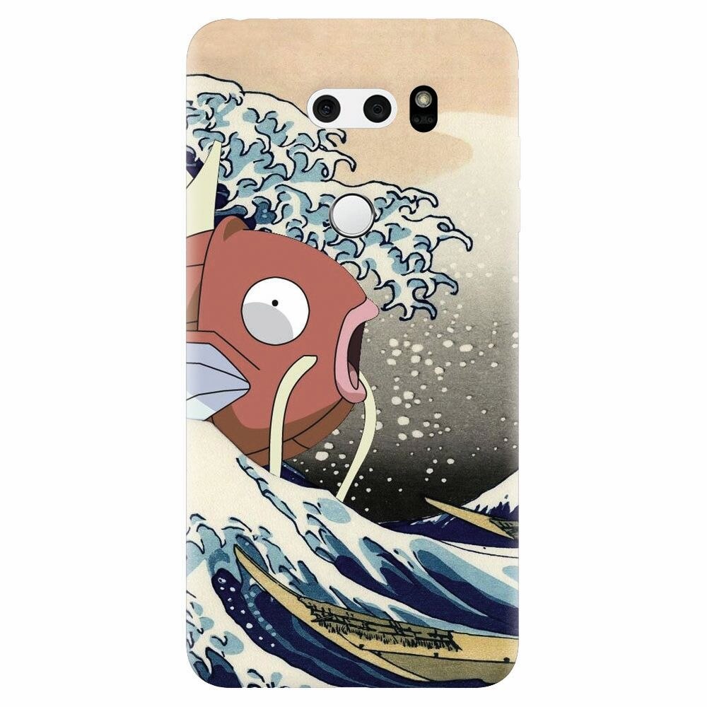 Husa silicon pentru Lg V30, Great Wave Fish