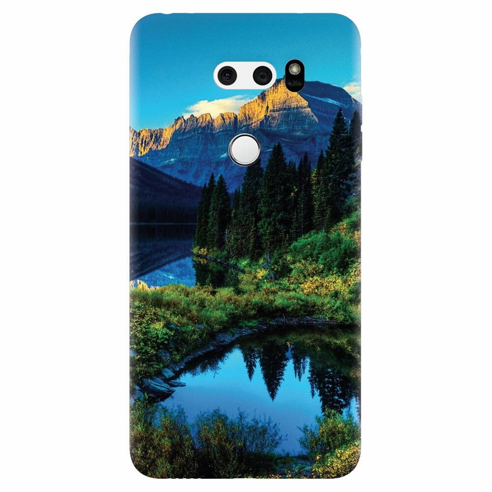 Husa silicon pentru Lg V30, HDR Mountains Lake
