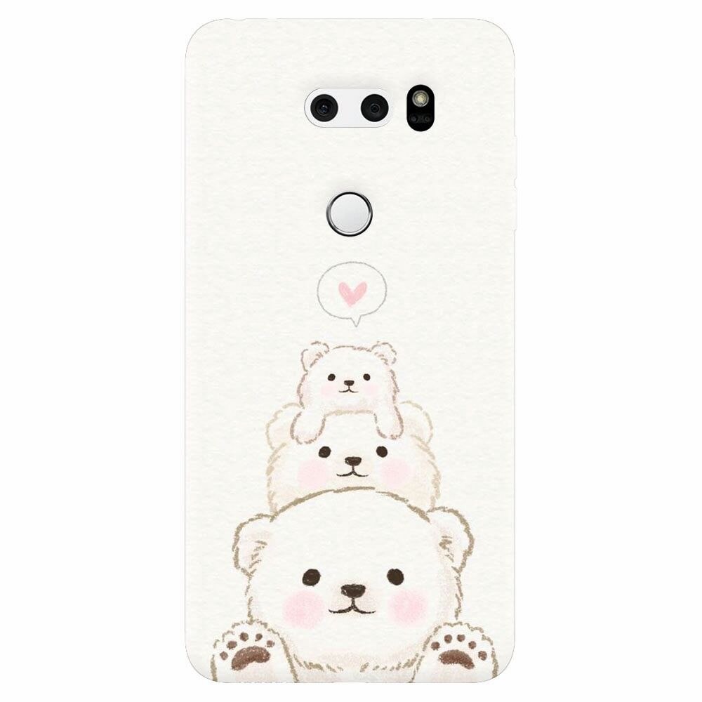 Husa silicon pentru Lg V30, Family Bear