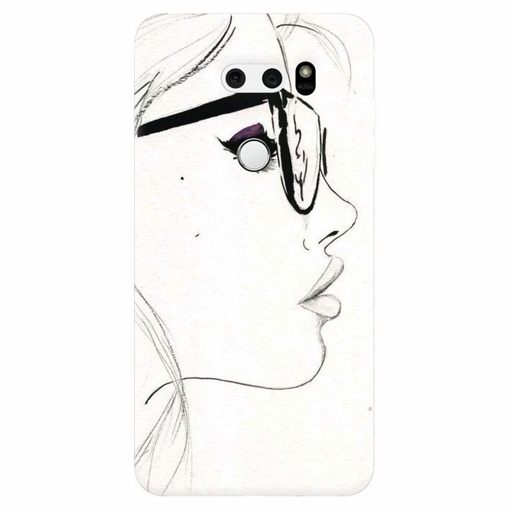 Husa silicon pentru Lg V30, Girl Face