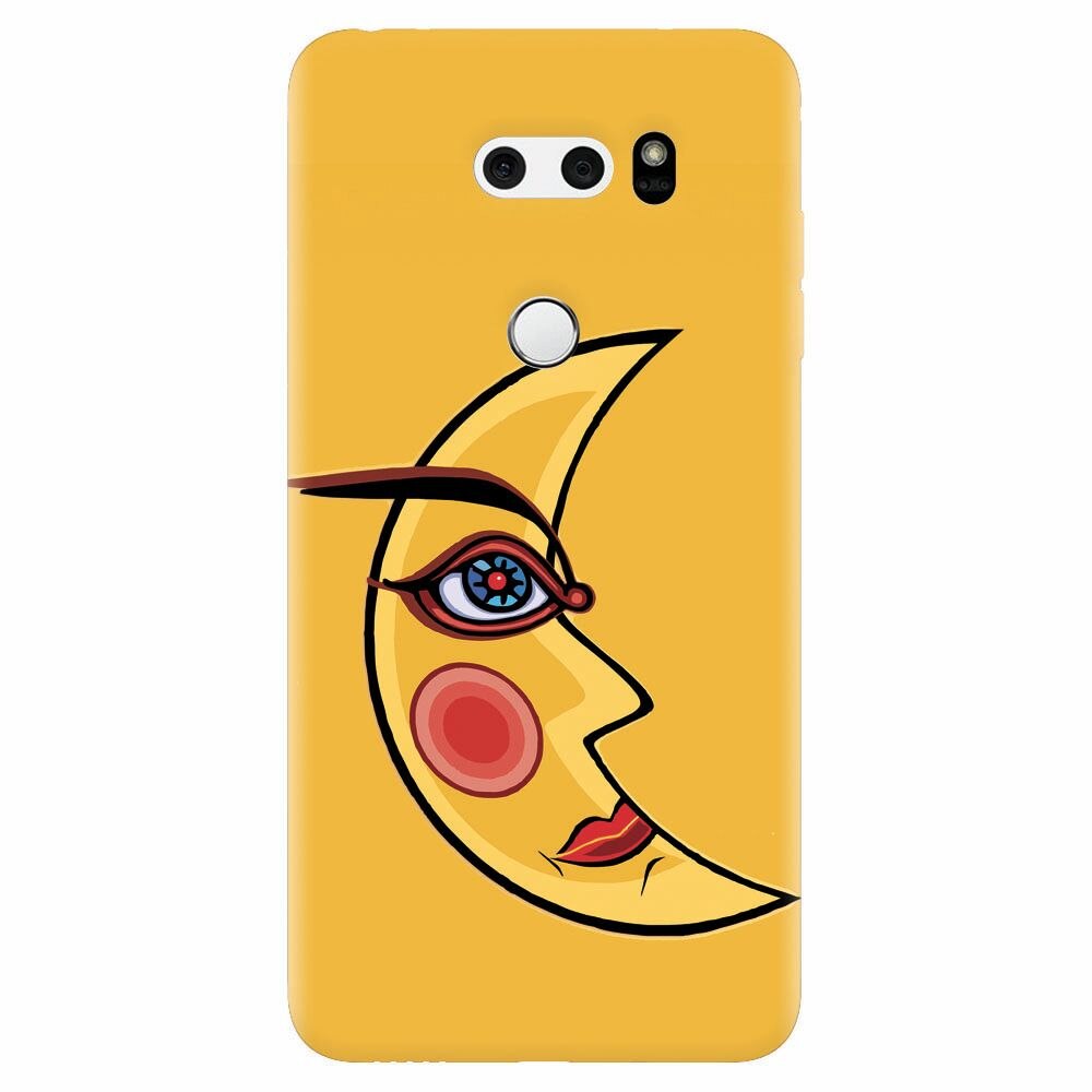 Husa silicon pentru Lg V30, Yellow Moon