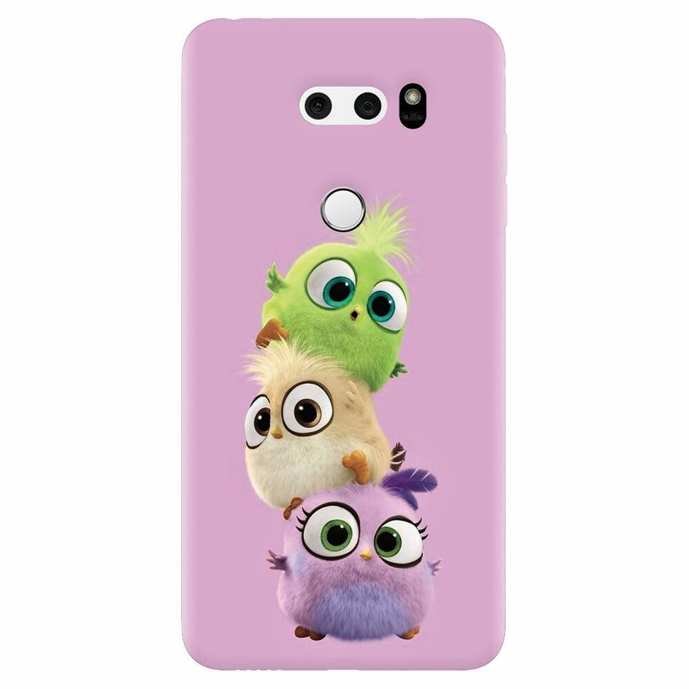 Husa silicon pentru Lg V30, Baby Birds