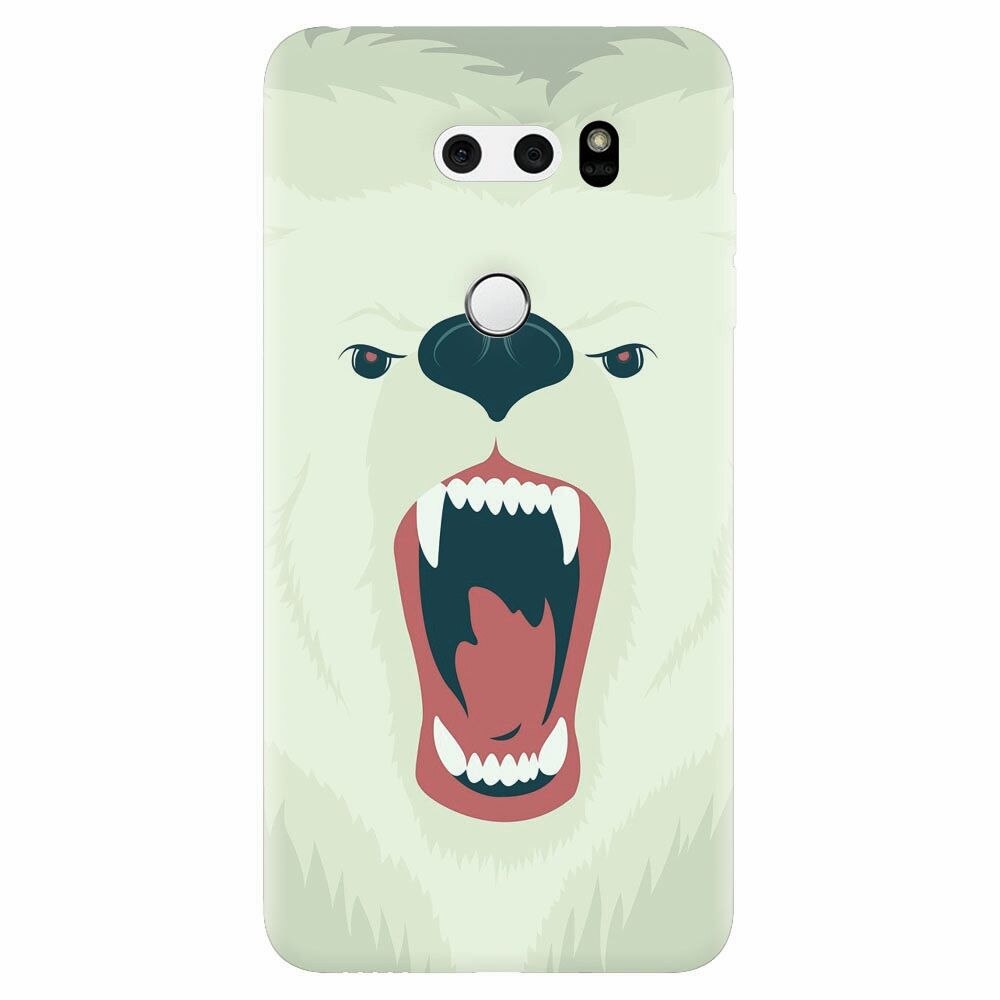 Husa silicon pentru Lg V30, Fierce Polar Bear Winter
