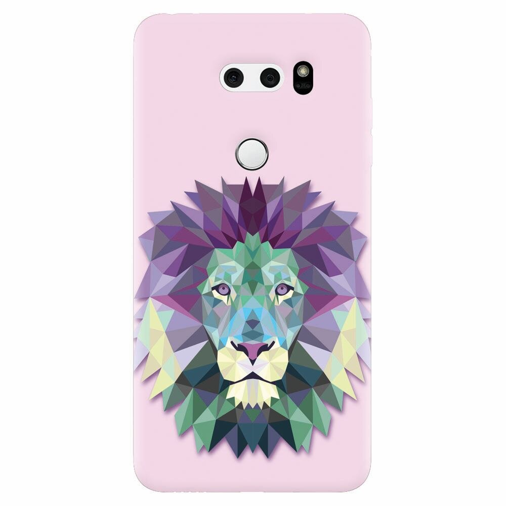 Husa silicon pentru Lg V30, Polygon Lion