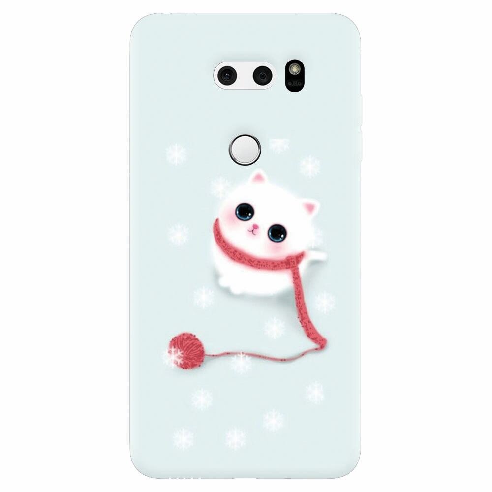 Husa silicon pentru Lg V30, Cute Cat